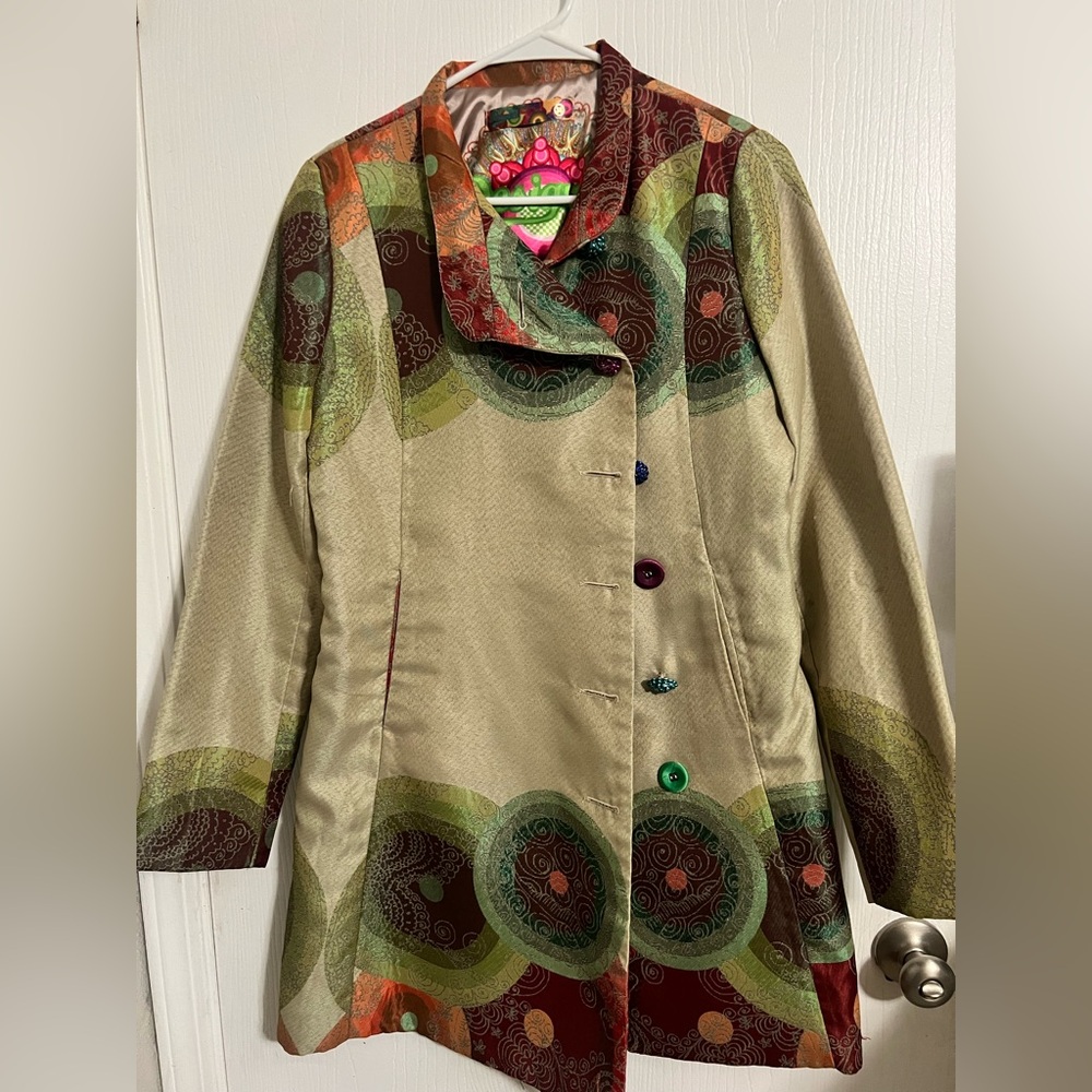 Desigual Multicolor Trench Coat